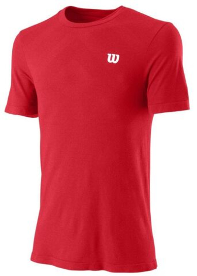Мужская теннисная футболка Wilson Surge Seamless Crew M - wilson red