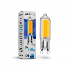 Лампа светодиодная Voltega Capsule G9 G9 5Вт 4000K 7091