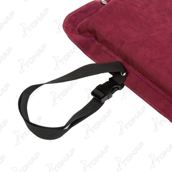 Коврик самонадув. 188x66x7 флок вишневый (N-007-C) NISUS