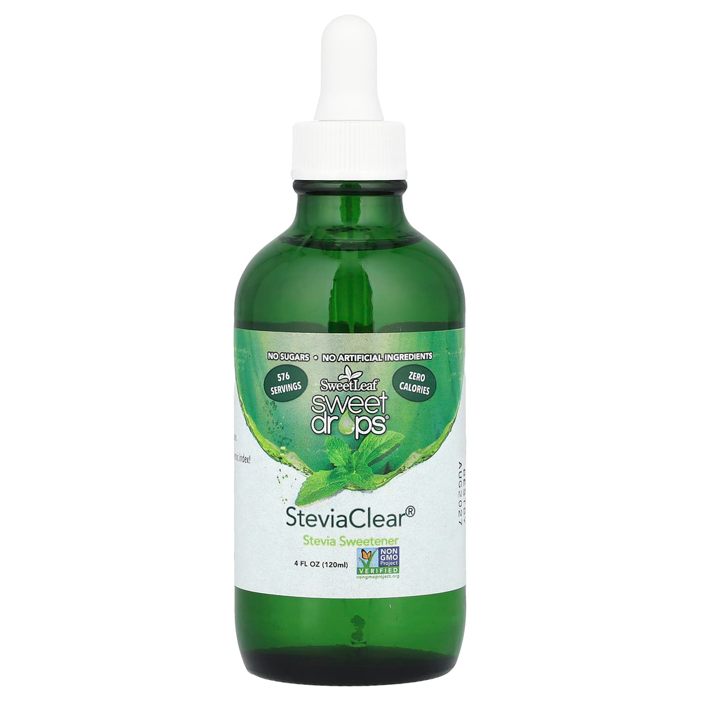 SweetLeaf Stevia, Sweet Drops®, SteviaClear®, 120 мл (4 жидк. Унции)