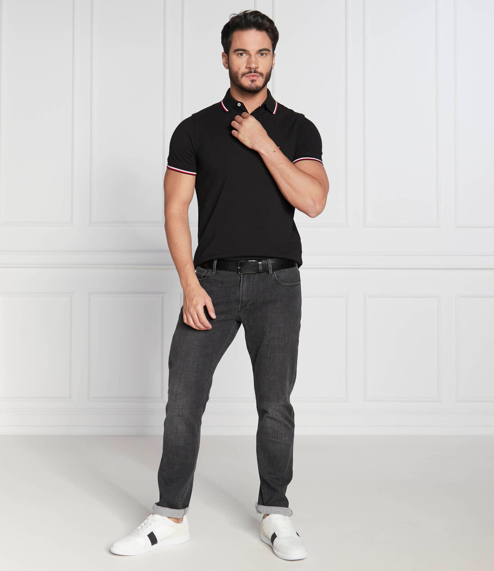 поло tipped Tommy Hilfiger - черный(MW0MW13080)