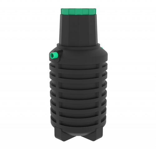 Септик Мультпласт Термит Профи накопитель 1.5 1500 л. вертикальный (110x110x243см;70кг;черный) - арт.555469.1