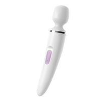 Белый вибратор 34см Satisfyer Wand-er Woman