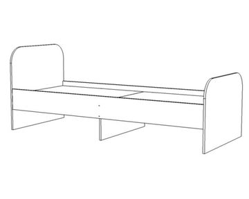 Кровать  ИСЛАНДИЯ-5 1900-900 /1932*800*936/ белый / розовый кварц