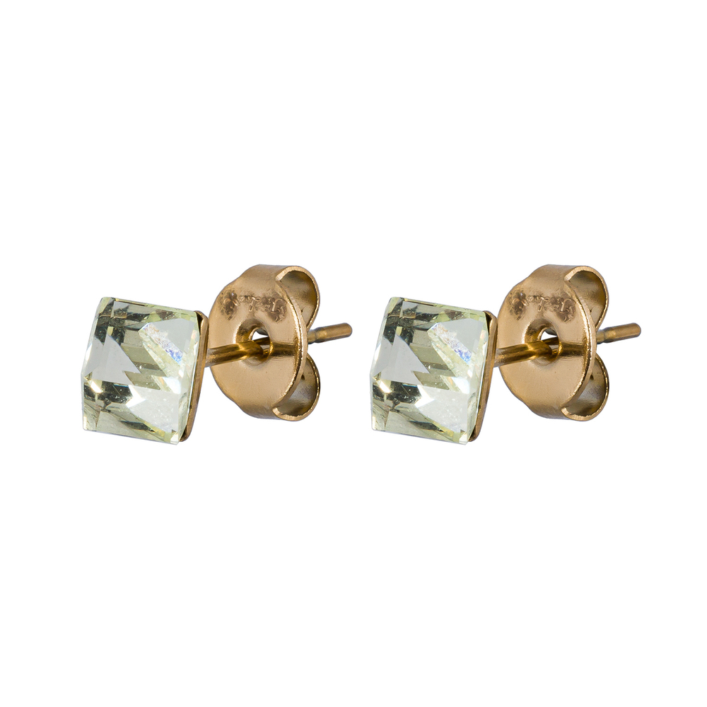 Серьги пусеты Fiore Luna Yellow SWE2127/1 Y G