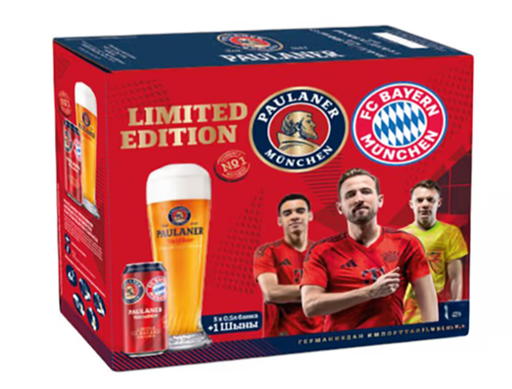 Мультипак Paulaner CB Fan weissbier 0.5 л.
