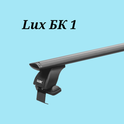 Багажник Lux с чёрными крыловидными дугами 1,2 м на Kia Soul без рейлингов