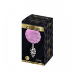 Анальный плаг Fluffy Twist розовый L от Alive (9×4 см)