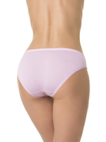 Бамбуковые трусики-слипы со вставками из цветочного кружева (Размер: S) (Цвет: красный)