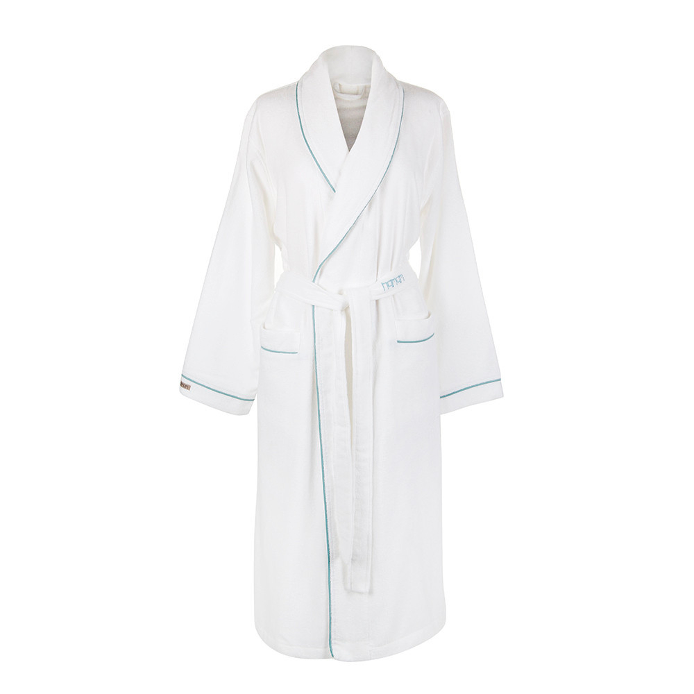 Элитный халат кашемировый Qashmare contrast белый от Hamam Турция