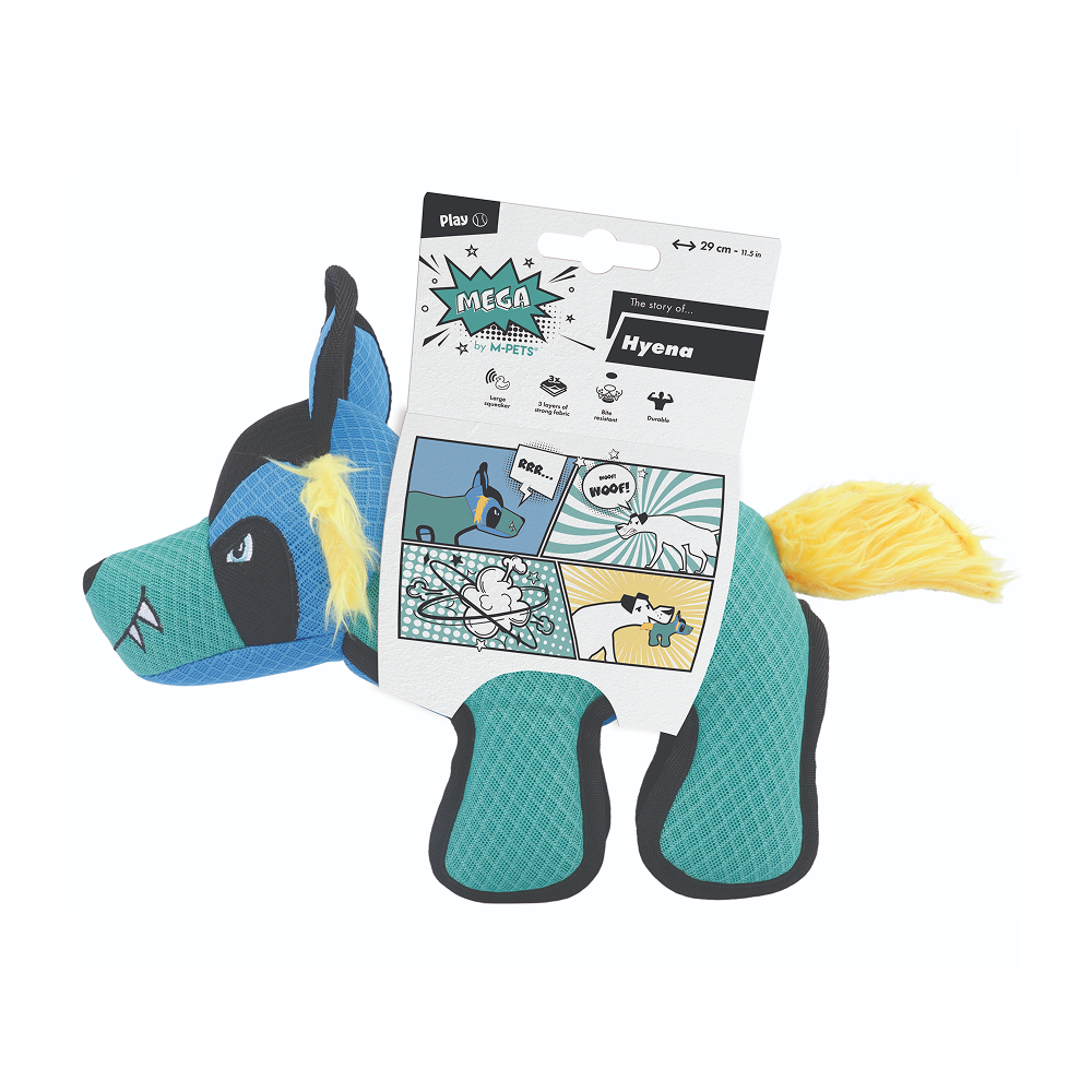 Игрушка для собак MEGA мягкая суперпрочная Гиена M-PETS