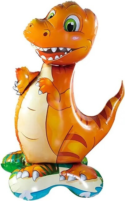 Шар 3D (31""/79 см) Фигура на подставке, Маленький тираннозавр, 1 шт. в уп. Ж90