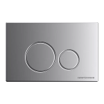 Унитаз подвесной Ceramica Nova Metropol CN4002_1001M_1000 безободковый, с крышкой микролифт, с инсталляцией и белой кнопкой хром матовый