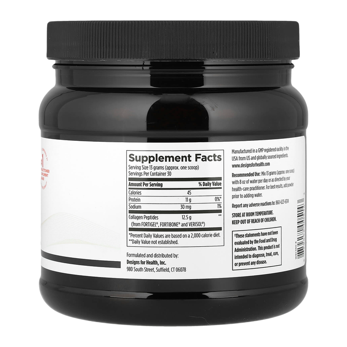 Коллаген для всего тела без вкуса, Whole Body Collagen. Designs for Health, 390 г 2
