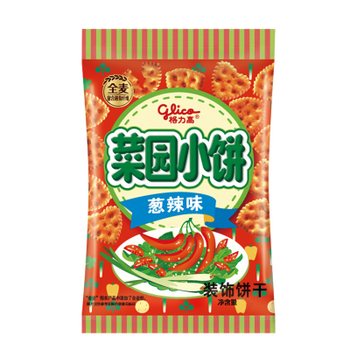 Крекеры Glico Cai Yuan со вкусом острого лука 80 г
