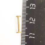 Лабрет для пирсинга 10 мм "ЗВЕЗДА". Медицинская сталь, золотое анодирование. 1 шт