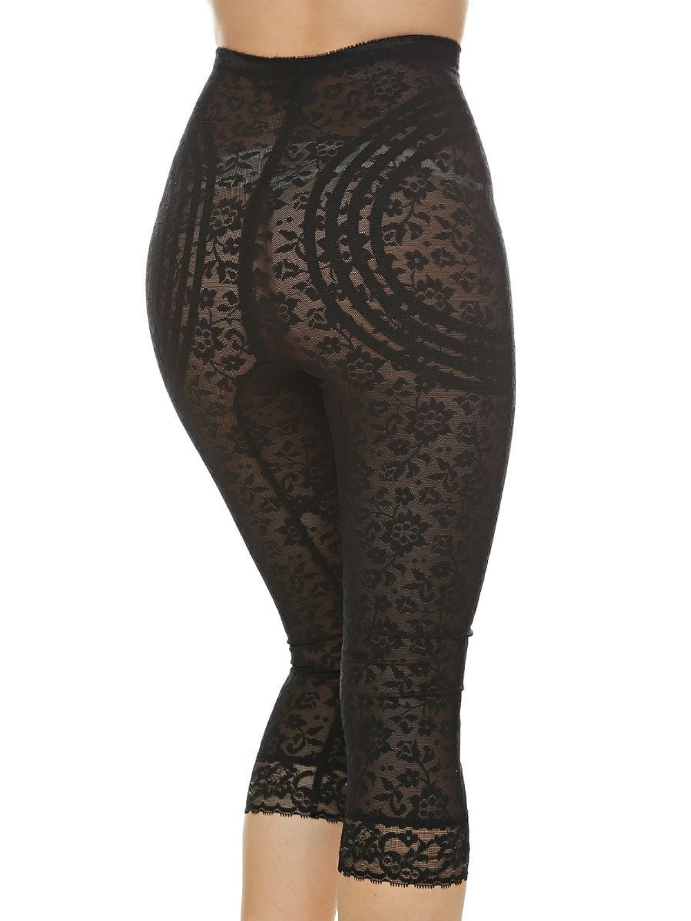 Корсетные штаны-капри очень сильной степени коррекции (Размер: 4X) (Цвет: бежевый)