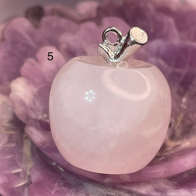 47025 Розовый кварц Яблоко Кулон 20*25мм