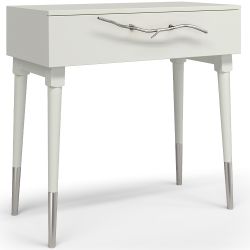 Консоль Арт Колор matte Стайл Сильвер Белый опал матовый