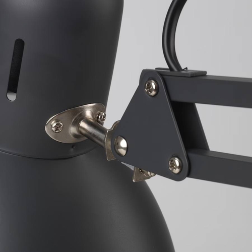 ТЕРТИАЛ TERTIAL Настольная лампа, темно-серая