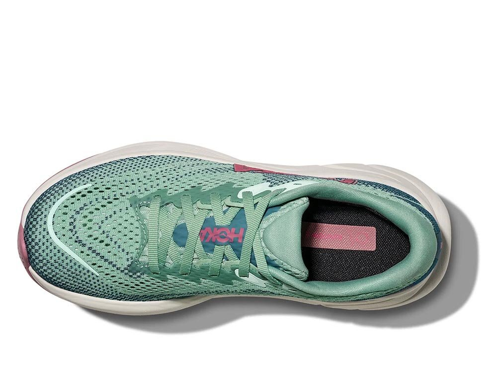 Кроссовки для бега женские Hoka Rincon 4 Мятно-Розовые