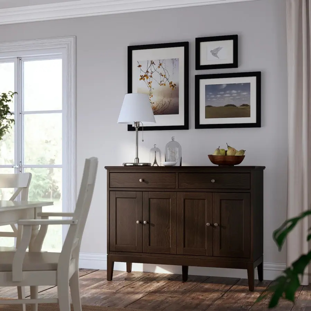Шкаф - IDANÄS /IDANАS  IKEA/ ИДАНЭС ИКЕА,  124x50x95 см, черный