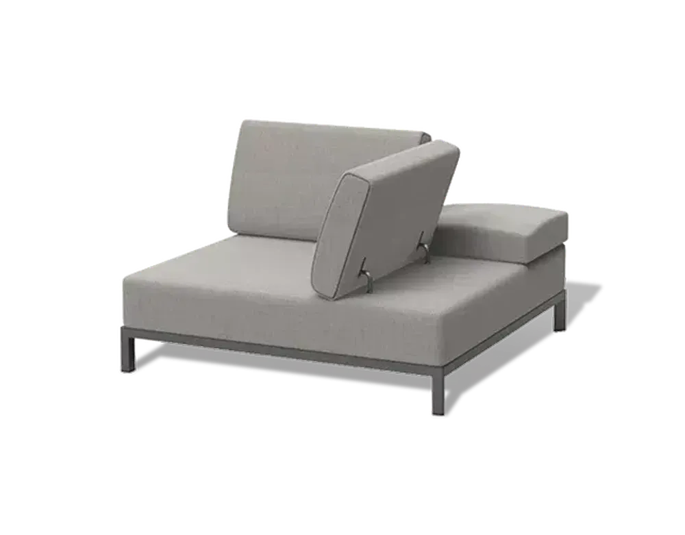 "Амальфи" трансформирующаяся лаунж-зона из алюминия, цвет графит