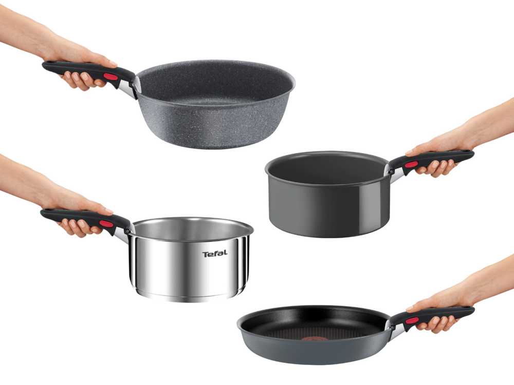 Ковш Tefal Ingenio Natural Force, 16 см, серый L3962802