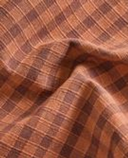 ZARA HOME НАБОР САЛФЕТОК В КЛЕТКУ (2 ШТ.), ЧЕРЕПИЧНЫЙ