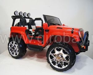 Детский электромобиль River Toys JEEP M777MM красный фото №2