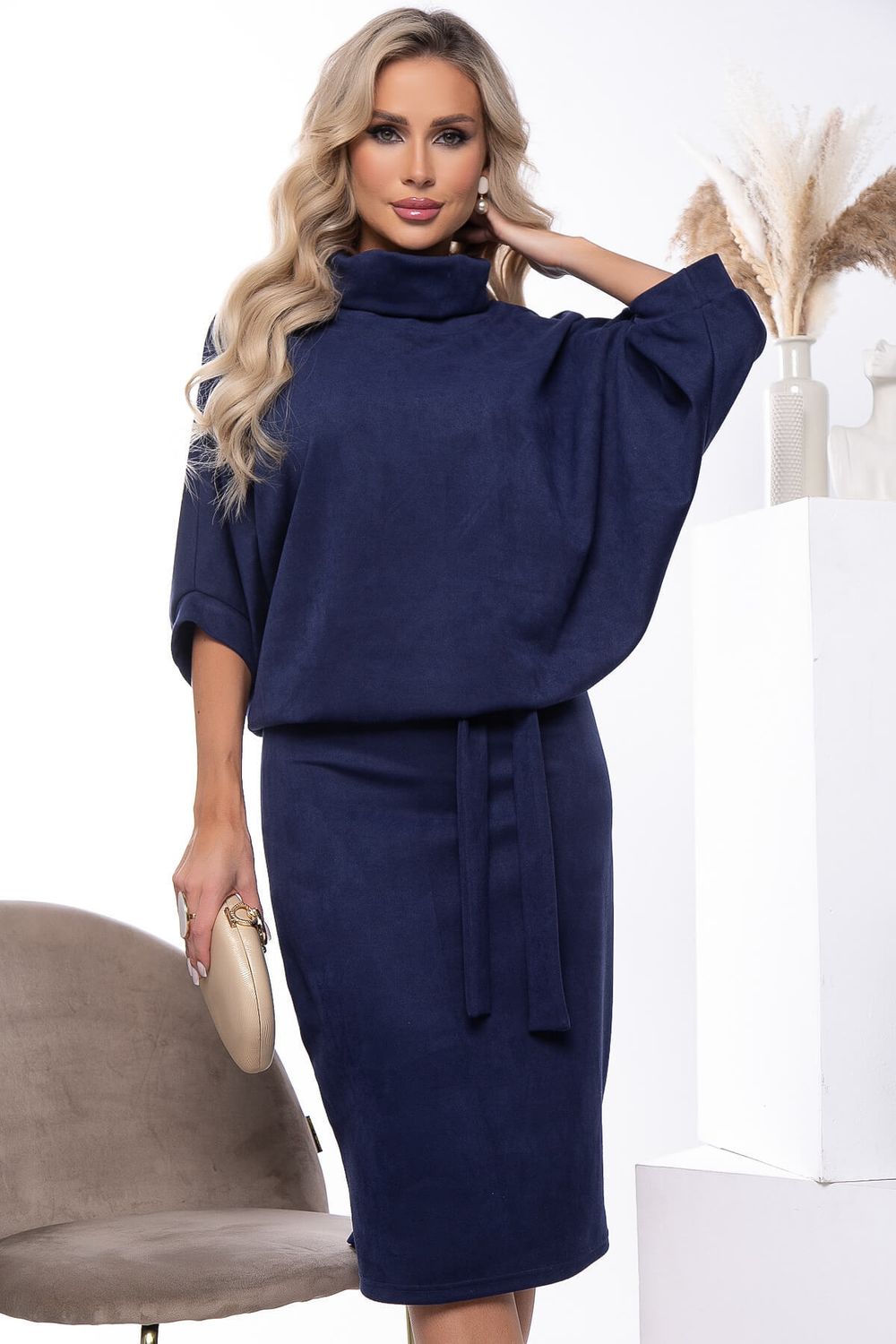 Платье "Антония" (темно-синее) П7725 LT Collection