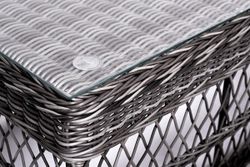 "Асти" лаунж-зона из искусственного ротанга на 4 персоны, цвет графит