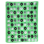 Skoy, Кухонное полотенце, с двусторонним принтом в виде круга, зеленое, 1 полотенце