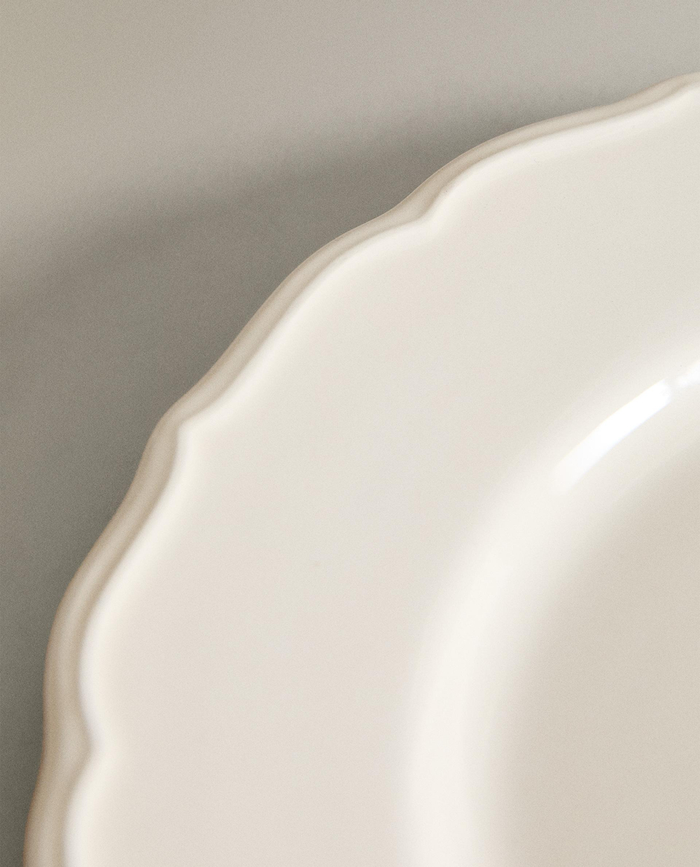 Zara Home набор столовой посуды из фаянса, цвет бежевый, 27 см