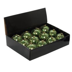 GAEM Набор из 12шт Украшение новогоднее Шар "Алмазная сетка", D 8 см, L35 W27 H8,5 см