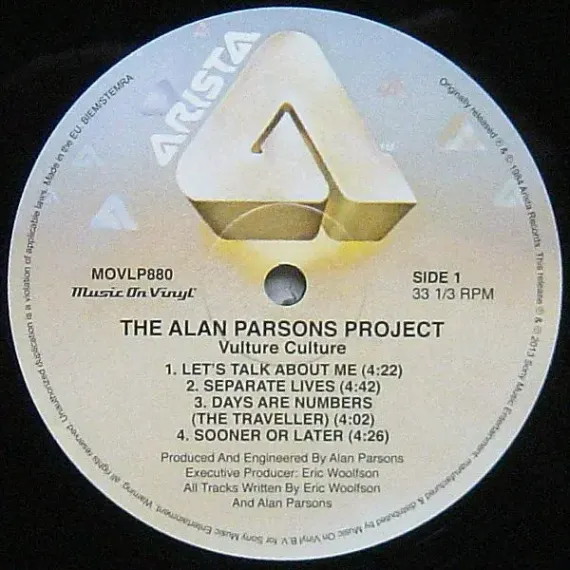 The Alan Parsons Project - Vulture Culture