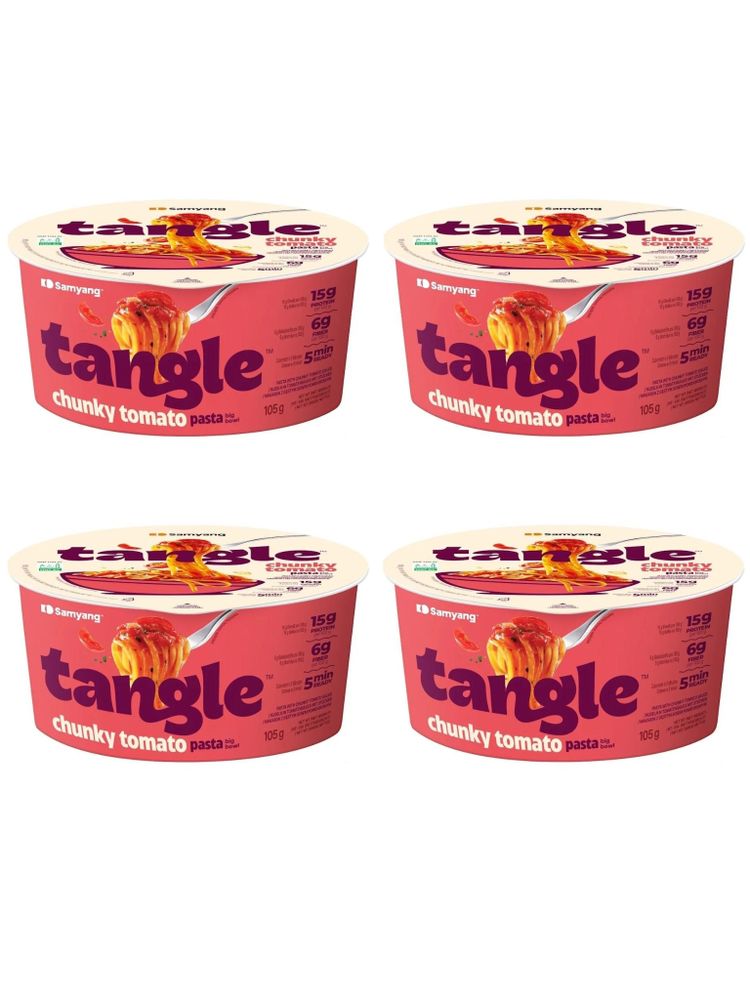 Лапша томатная Samyang Tangle Tomato стакан 105 г x 4 шт