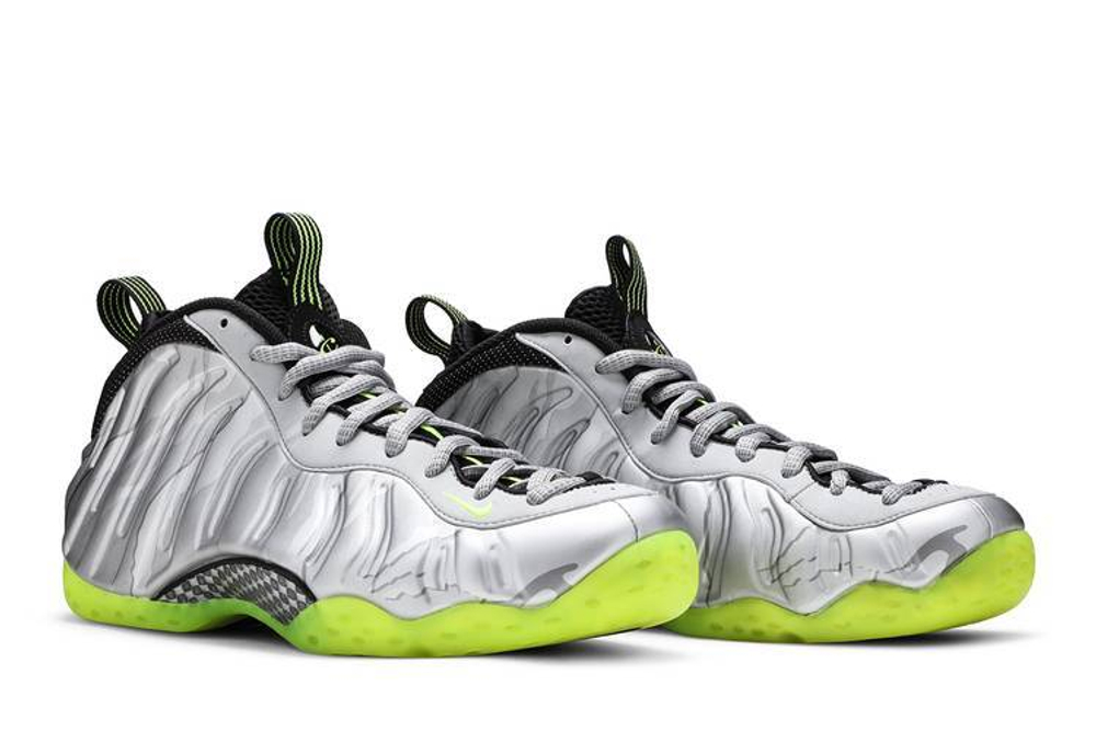 Кроссовки Nike Foamposite One Silver Volt Camo 3M