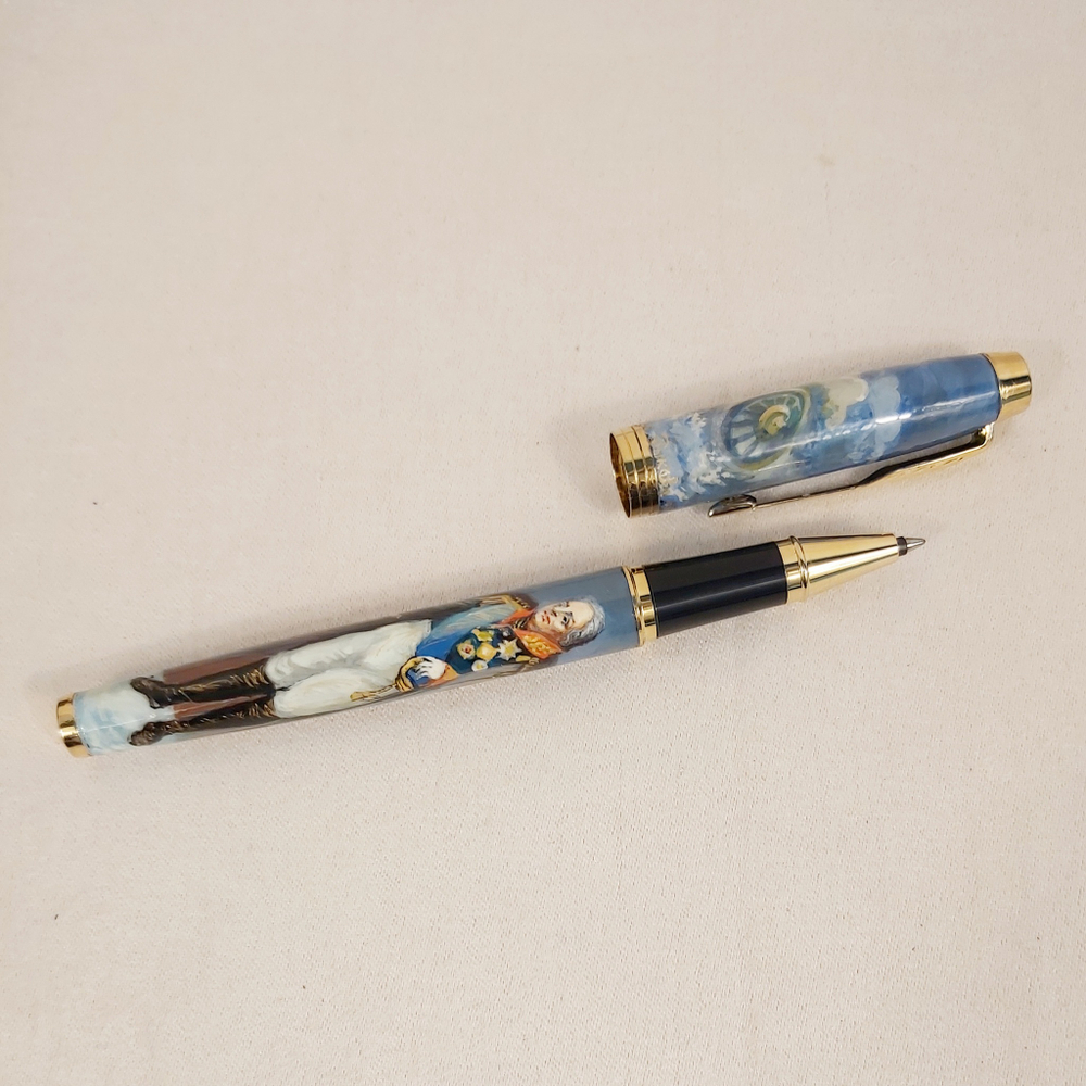 Ручка   с ручной росписью Палех "Кутузов"