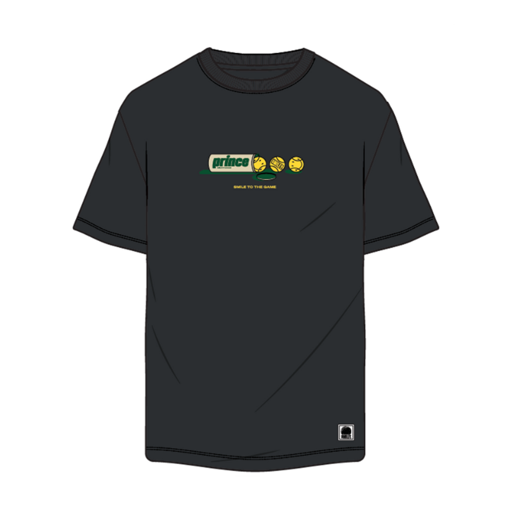 Футболка PRINCE X SMILEY BLACK TEE - balls can (7A02A015)