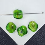 Бусины лэмпворк, витой квадрат, р-р 10мм, штучно