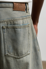 Джинсы Nothomme Monterest Limited Edition Vintage Washed and Distressed Curved Blade Jeans "Dirty Blue"