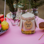 Бонбоньерка с медом на свадьбу, стиль "Рустик"