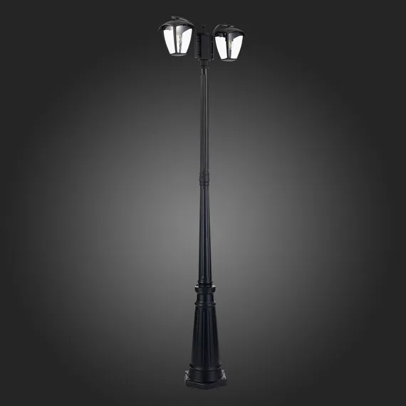 SL081.405.02 Светильник уличный наземный ST-Luce Черный/Черный, Прозрачный E27 2*40W SIVINO