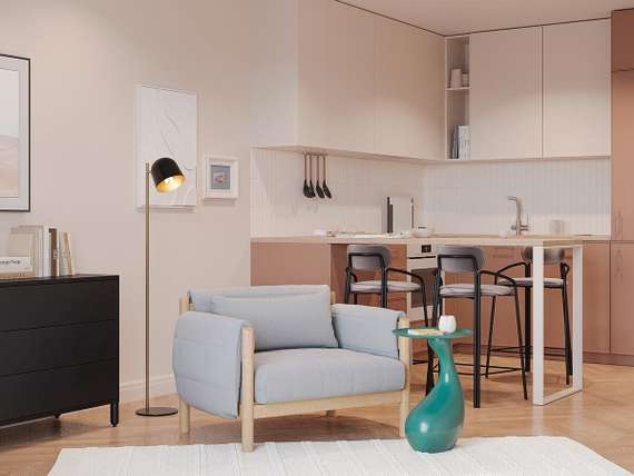 Свеча ароматическая с деревянным фитилём secret santa из коллекции edge, бежевый, 60 ч