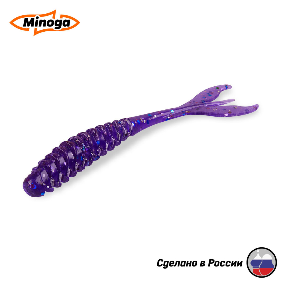 Силиконовая приманка "Minoga" PULSAR 3,0"(8шт) 75мм, 1,2гр, цвет 008