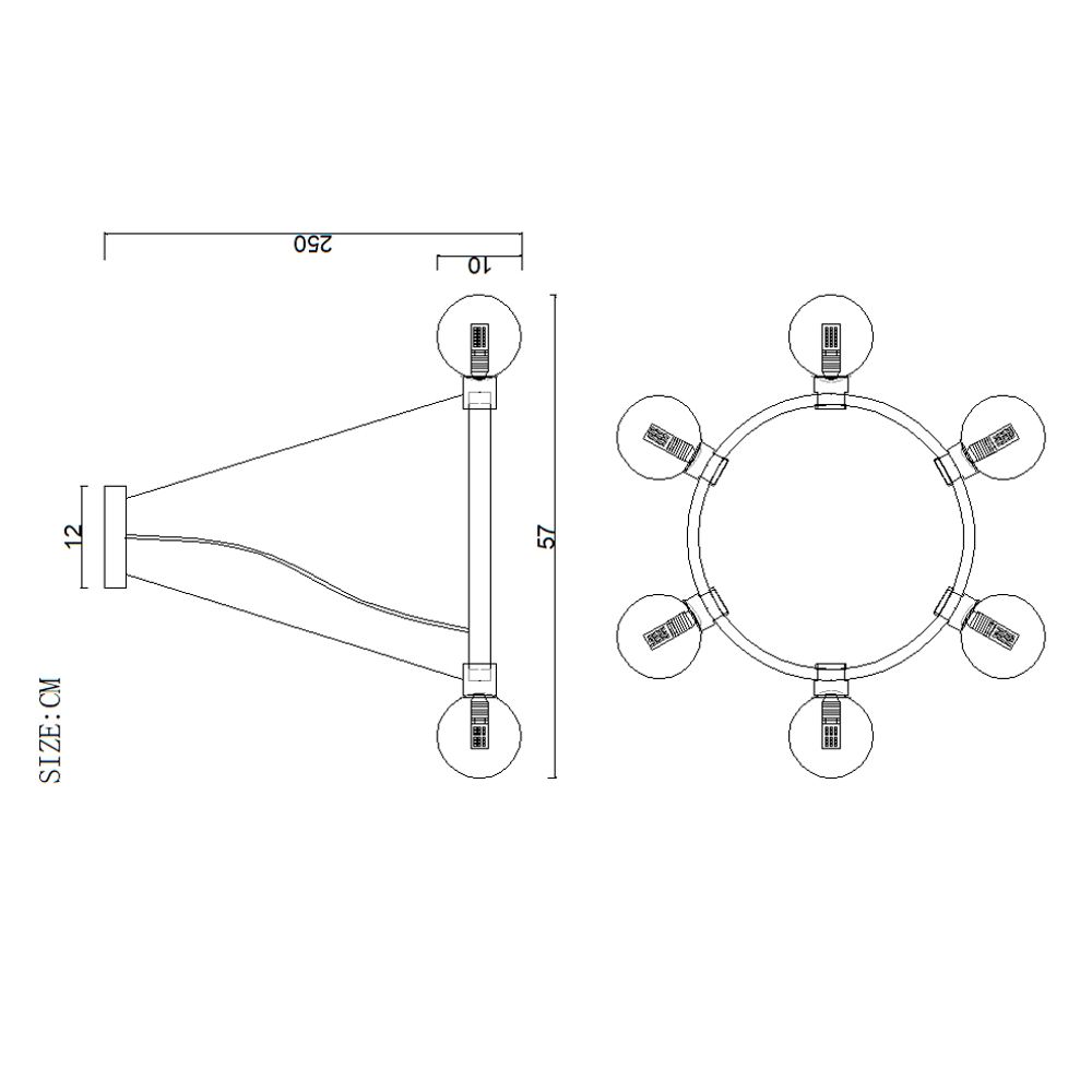 Подвесная Люстра Flamb D57 By Imperiumloft