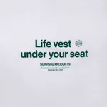 Футболка AFK by Scrrreen Life vest under your seat Белая