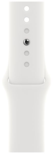 Умные часы Apple Watch Series 8 45 мм из алюминия серебристого цвета, белый спортивный ремешок (M/L 150–200mm)
