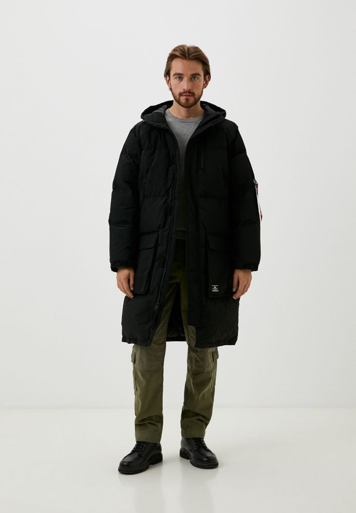 Куртка Alpha Industries Long Puffer Parka (Черная)